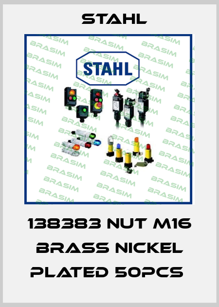 138383 NUT M16 BRASS NICKEL PLATED 50PCS Stahl - Vendas em Brasil